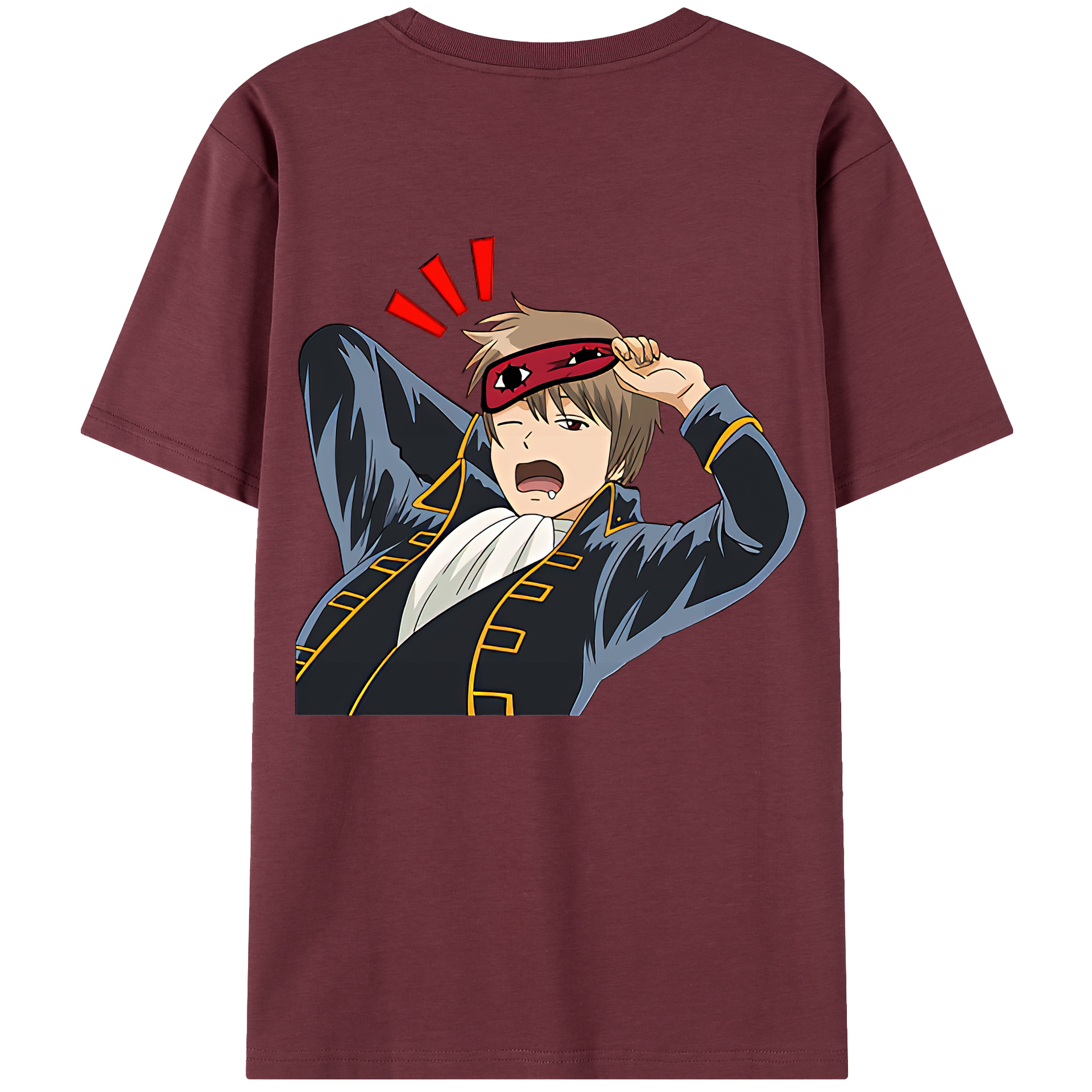 （画像用） ぎんたま 坂田銀時（さかたぎんとき） 神楽 志村新八（しむら しんぱち） GINTAMA Sakata Gintoki Kagura Shimura Shinpachi 綿100％半袖Tシャツ（背面プリント）